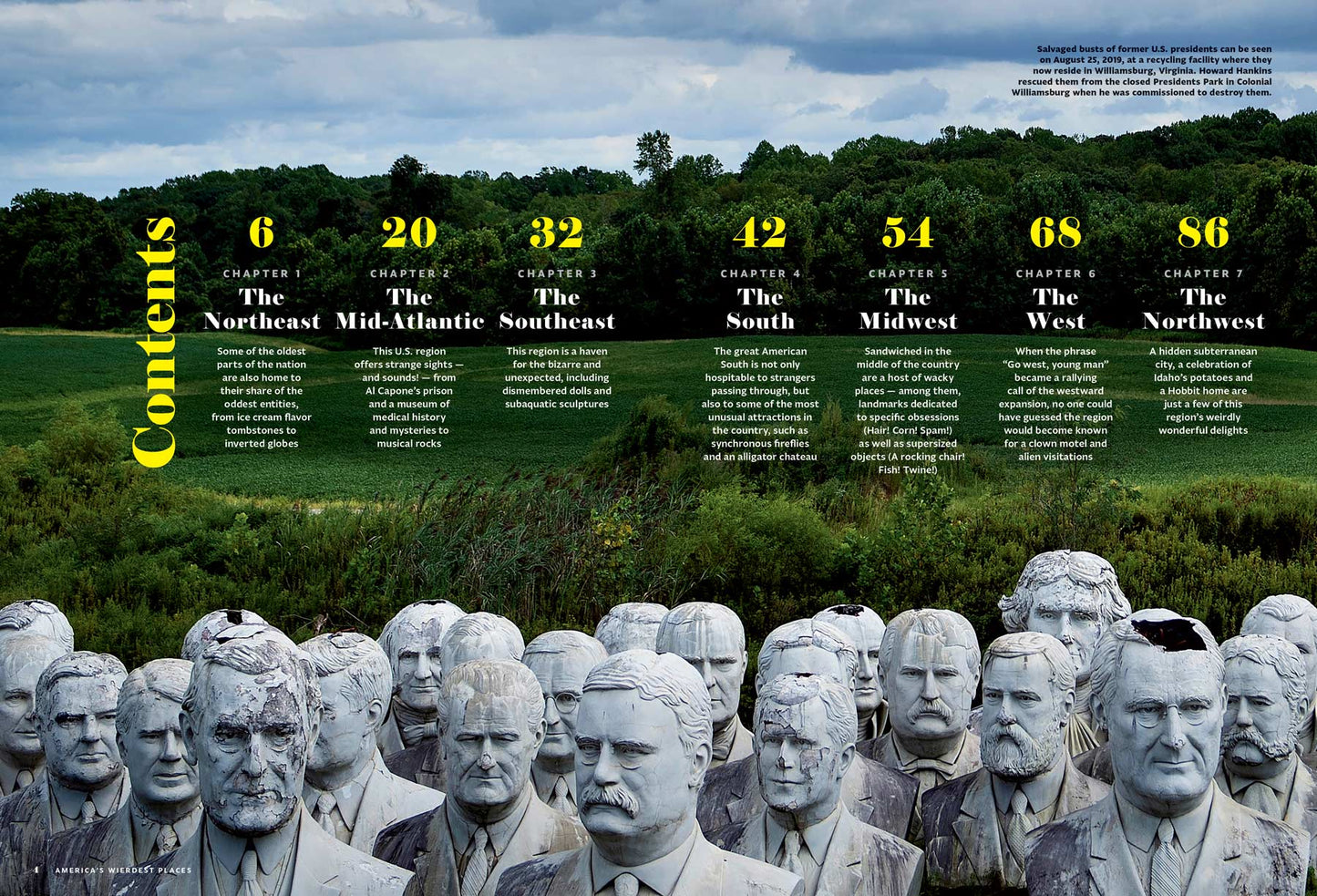 America's Weirdest Places - 70+ Strange & Singular Spots, Man-Made Marvels, The Corn Palace, Infinite Mirror Maze, Wild Natural Phenomena, Musical Rocks, Mystifying Museums, Spam, Giant Shoes & More!