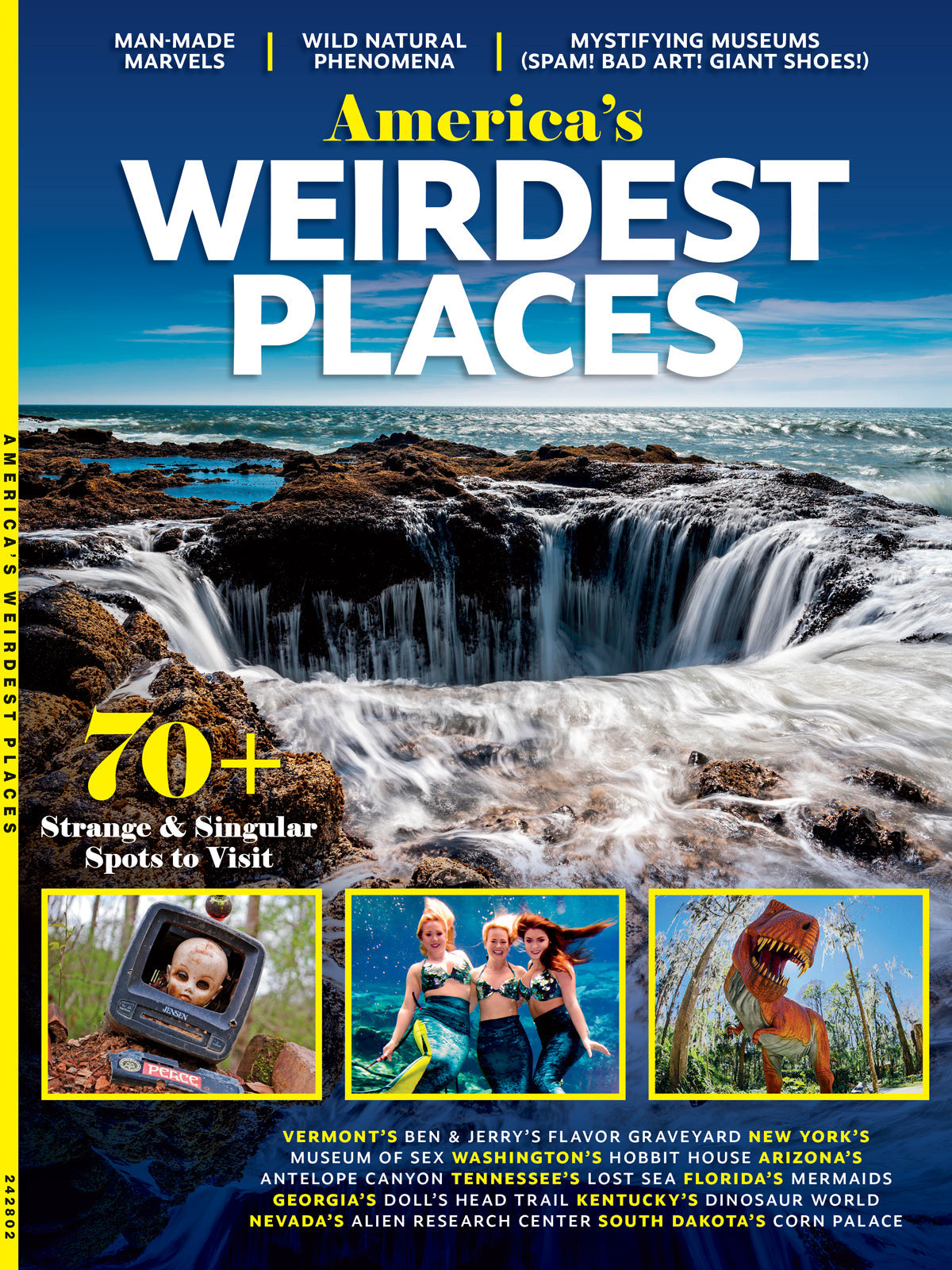 America's Weirdest Places - 70+ Strange & Singular Spots, Man-Made Marvels, The Corn Palace, Infinite Mirror Maze, Wild Natural Phenomena, Musical Rocks, Mystifying Museums, Spam, Giant Shoes & More!