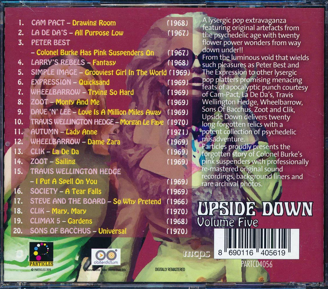 Clik, Zoot, Climax 5, Wheelbarrow, Etc. - Upside Down Volume 5, 1966-1971: Coloured Dreams From The Underworld Music CD