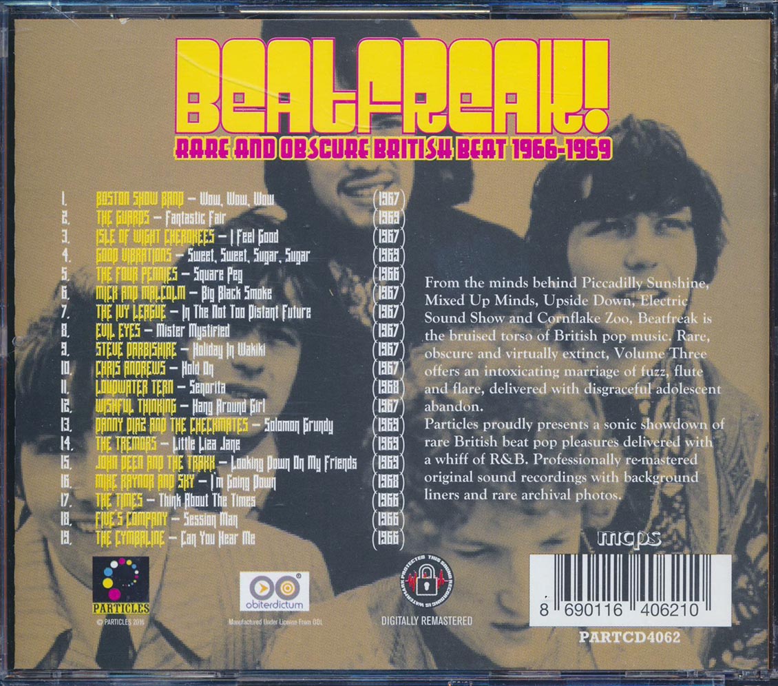 Wishful Thinking, The Times, Loudwater Tern, The Four Pennies, Etc. - Beatfreak! Volume 3: Rare And Obscure British Beat 1966-1969 Music CD