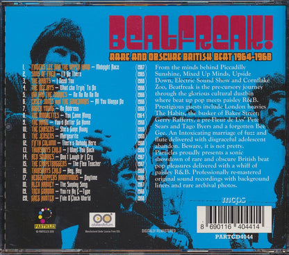 Red Squares, The Habits, Sons Of Fred, The Deejays, Etc. - Beatfreak! Volume 1: Rare And Obscure British Beat 1964-1968 Music CD