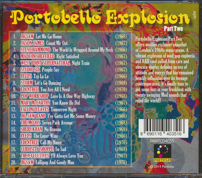 Jigsaw, Peeps, Storm, The Mojos, Curiousity Shoppe, Etc. - Portobello Explosion Part 2: The Mod Pop Sound Of Swinging London Music CD