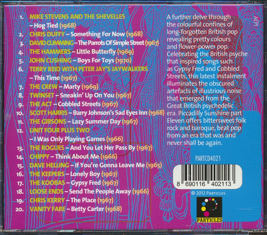Chippy, The Act, Loose Ends, Vanity Fare, The Crew, Twinset, Etc. - Piccadilly Sunshine Part 11: British Pop Psych And Other Flavours 1966-1970 Music CD