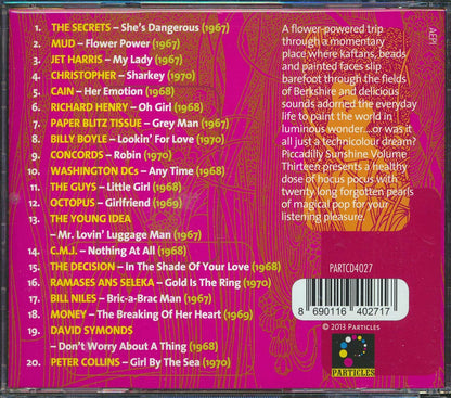 Mud, Jet Harris, Concords, Octopus, Money, The Guys, Etc. - Piccadilly Sunshine Part 13: British Pop Psych And Other Flavours 1967-1970 Music CD