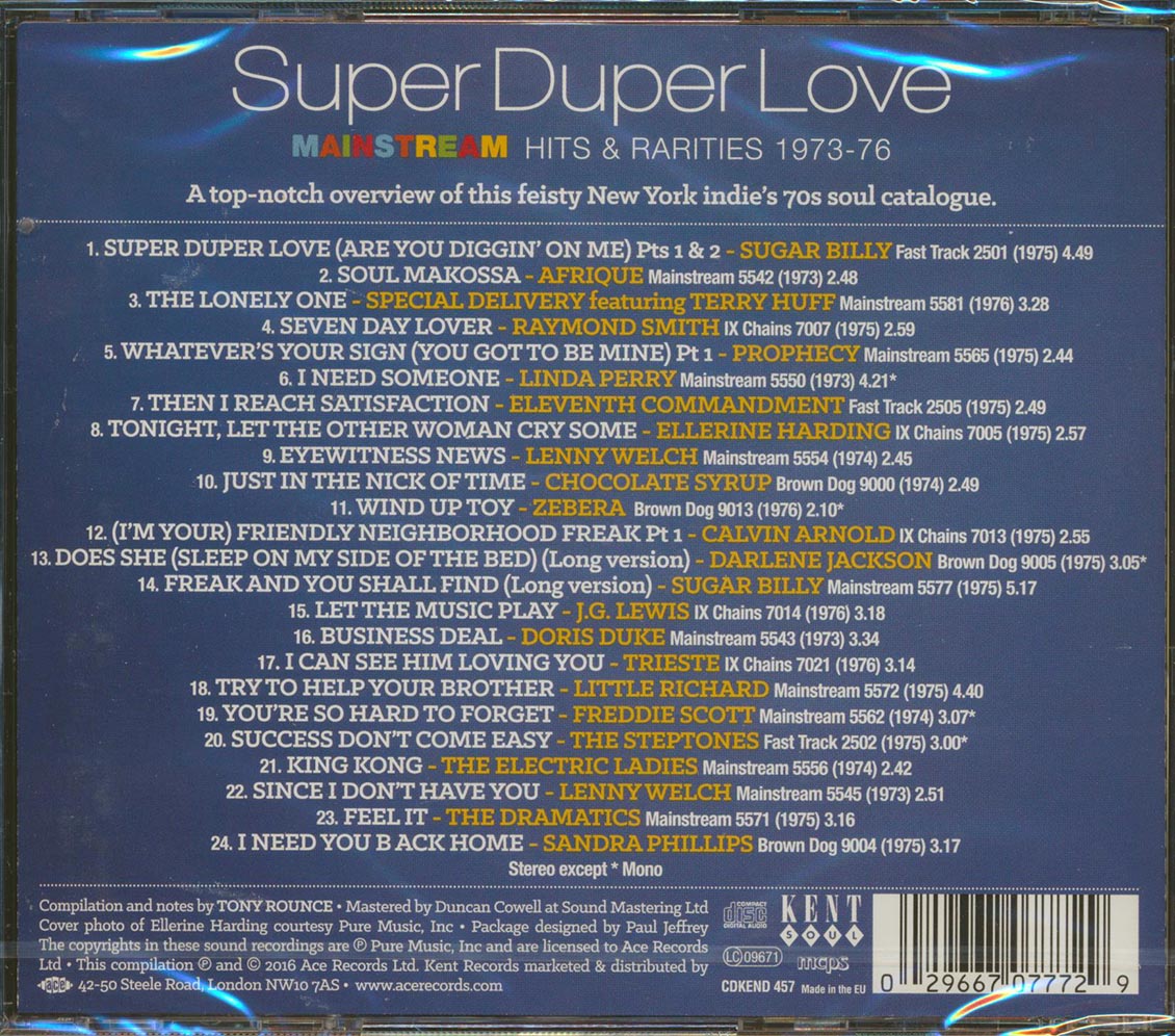 Various - Super Duper Love: Mainstream Hits & Rarities 1973-76 (incl. large booklet) Music CD