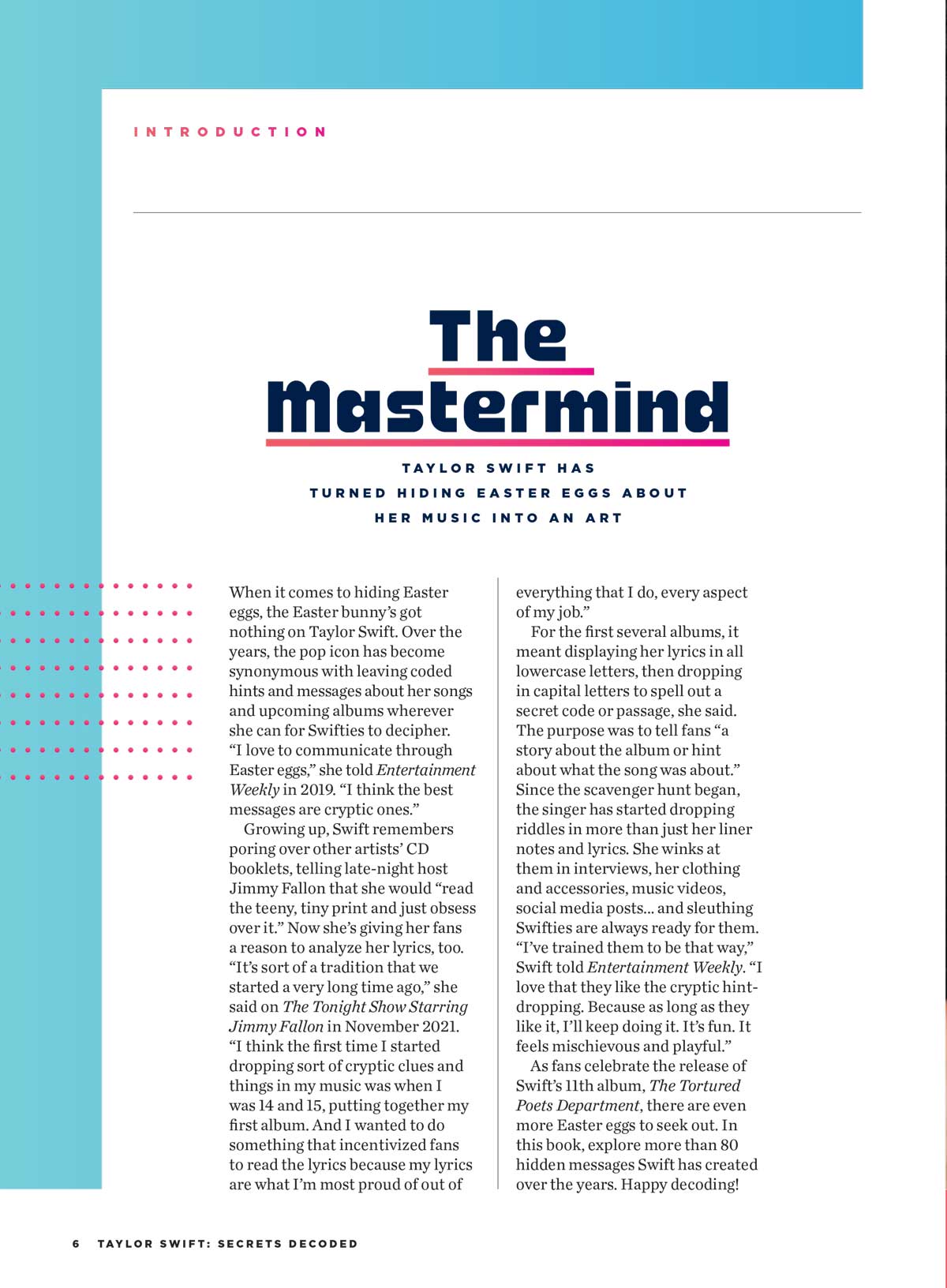 Taylor Swift - Easter Egg Secrets Decoded: Swiftie's Guide To 80+ Hidden Messages, Liner Notes, Lucky Number 13, Lyrics, Music Videos, Fashion, Social Media Posts, Name-Drops, Eras Tours & TTPD Pop-Up