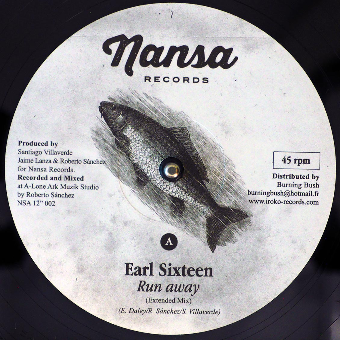 Earl Sixteen - Run Away (Extended Mix)  /  Marcus I - Allience; Lone Ark Riddim Force - Riddim Version 12" Vinyl Record