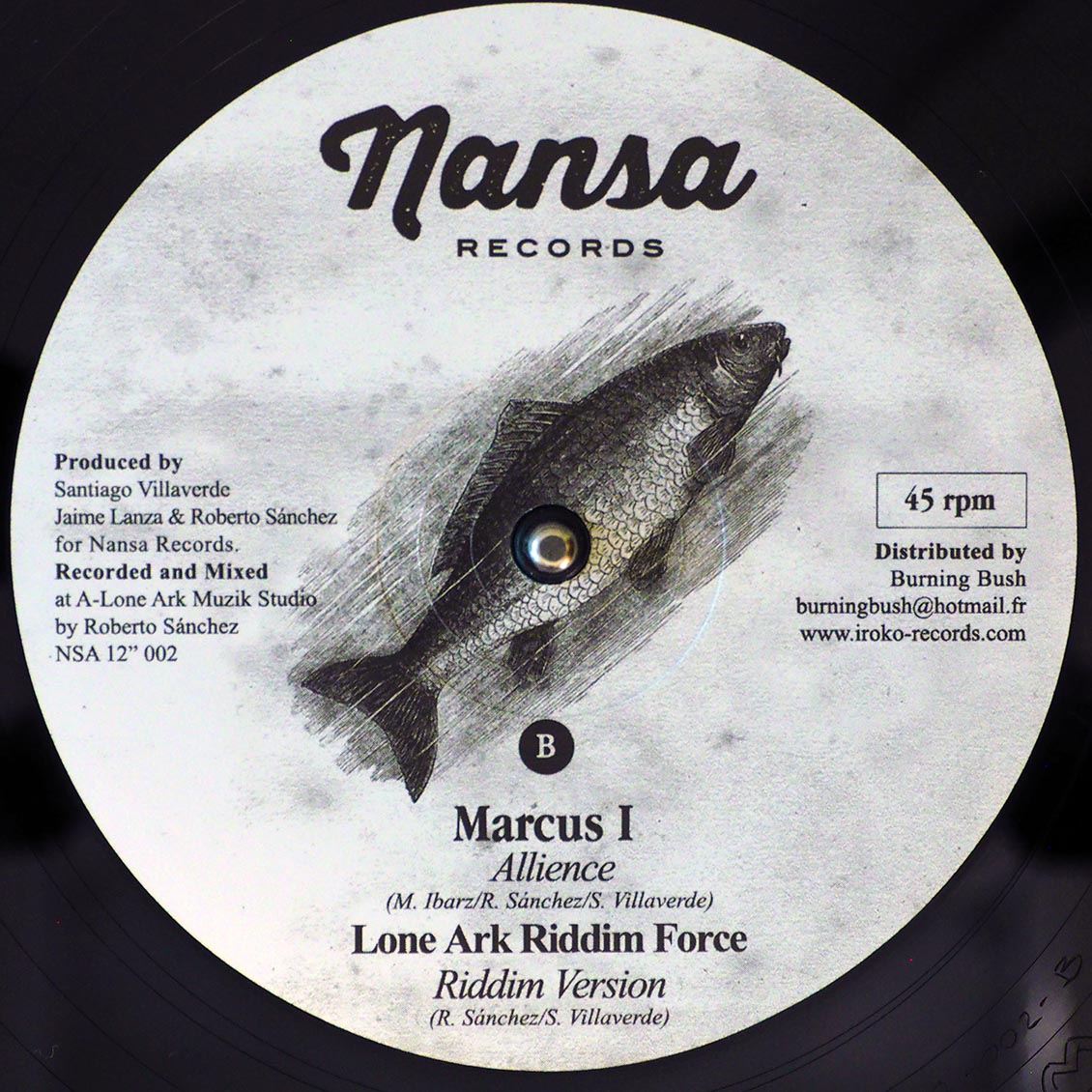 Earl Sixteen - Run Away (Extended Mix)  /  Marcus I - Allience; Lone Ark Riddim Force - Riddim Version 12" Vinyl Record