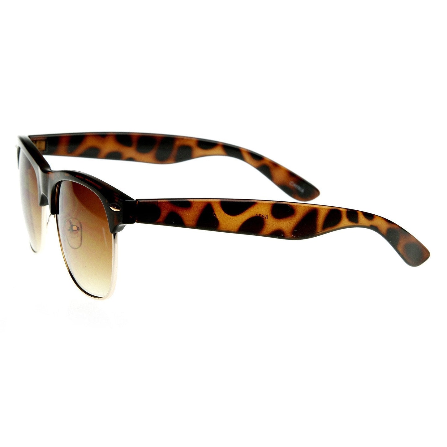 1950's Vintage Inspired Retro Half Frame Horned Rim Sunglasses 8769