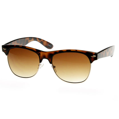 1950's Vintage Inspired Retro Half Frame Horned Rim Sunglasses 8769