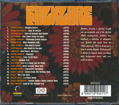 Various - Folklore: An Anglo Saxon Tribe Of Acoustic Troubadours Recorded Between 1965-1973 (incl. large booklet) (remastered) Music CD