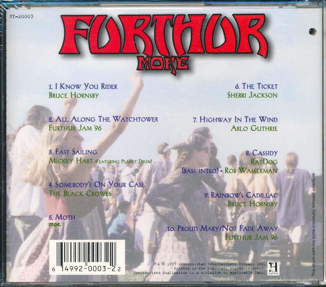 Bruce Hornsby, The Black Crowes, Sherri Jackson, Etc. - Further More (marked/ltd stock) Music CD