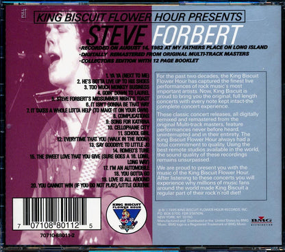 Steve Forbert - In Concert (incl. large booklet) (marked/ltd stock) Music CD