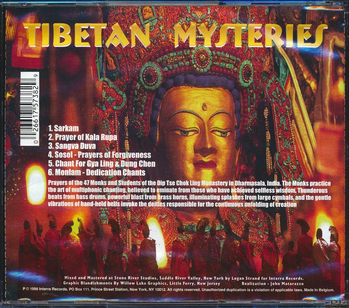 Tibetan Mysteries - Buddhist Chants Music CD