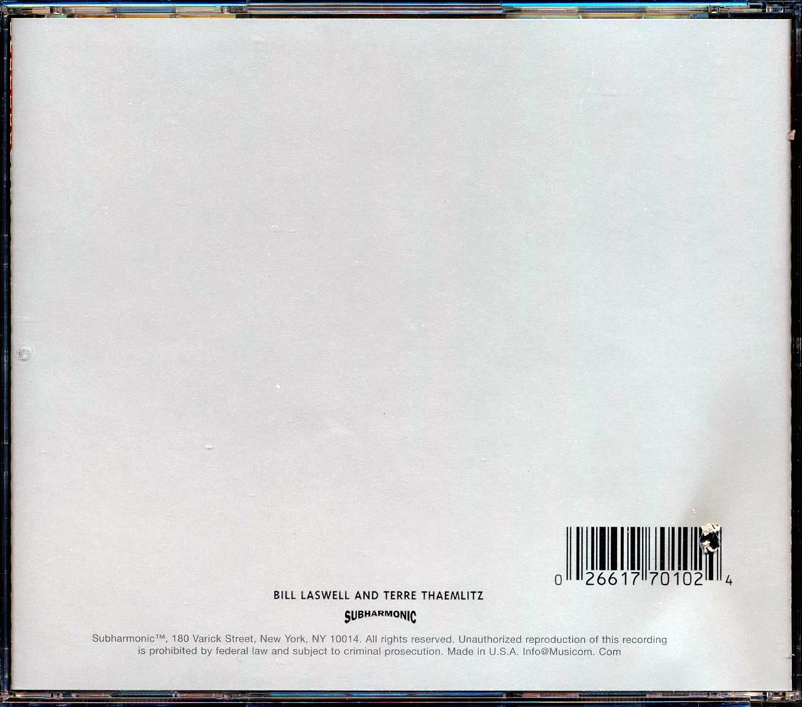 Bill Laswell & Terre Thaemlitz - Web (marked/ltd stock) Music CD