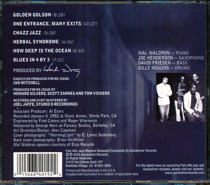 Mal Waldron - One Entrance, Many Exits Music CD