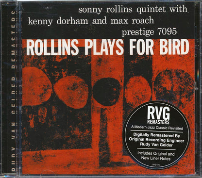 Sonny Rollins - Rollins Plays For Bird Music CD