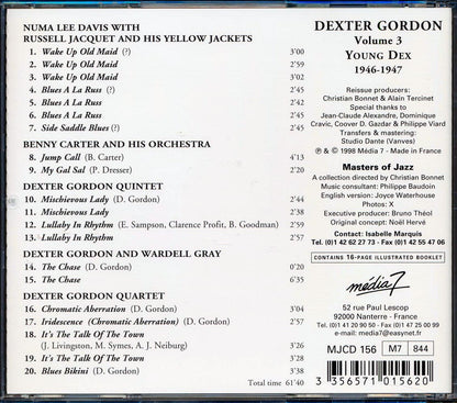 Dexter Gordon - Young Dex: Volume 3 1946-1947 Music CD