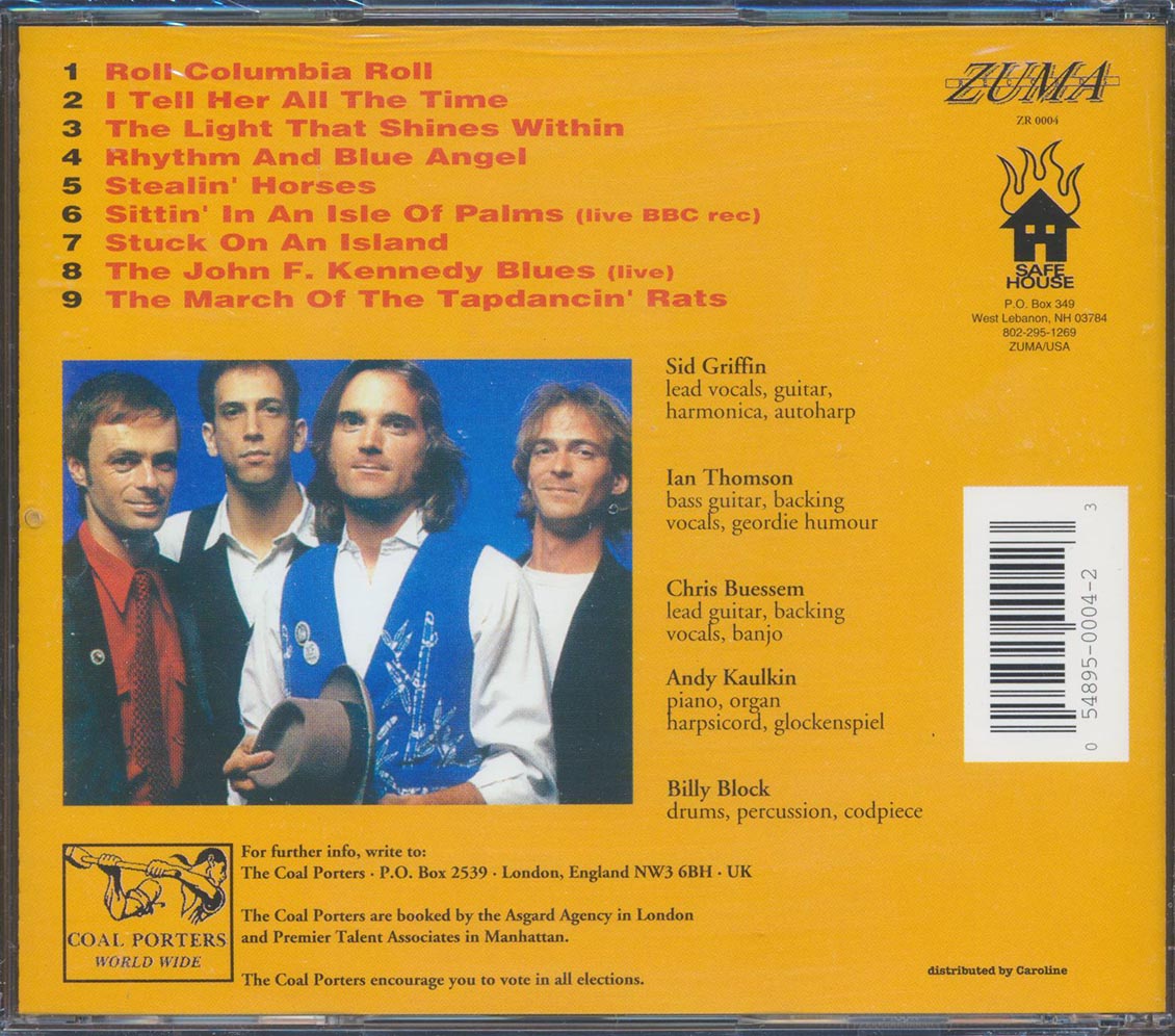 The Coal Porters - Rebels Without Applause Music CD