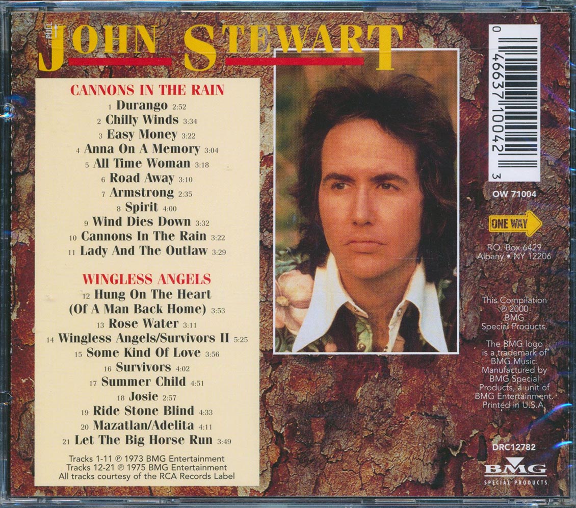 John Stewart - Cannons In The Rain / Wingless Angels Music CD
