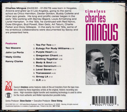 Charles Mingus - Timeless (marked/ltd stock) Music CD