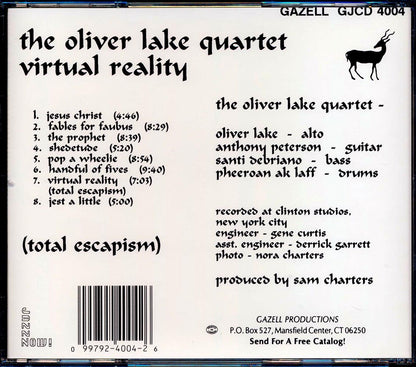 Oliver Lake Quartet - Virtual Reality: Total Escapism Music CD