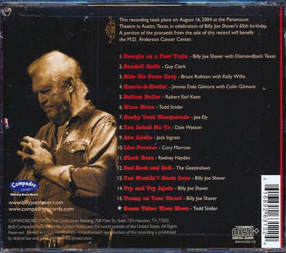 Billy Joe Shaver, Guy Clark, Kelly Wilis, Joe Ely, Etc. - A Tribute To Billy Joe Shaver: Live Music CD