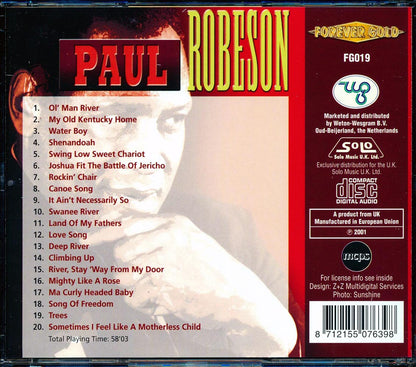 Paul Robeson - Paul Robeson Music CD