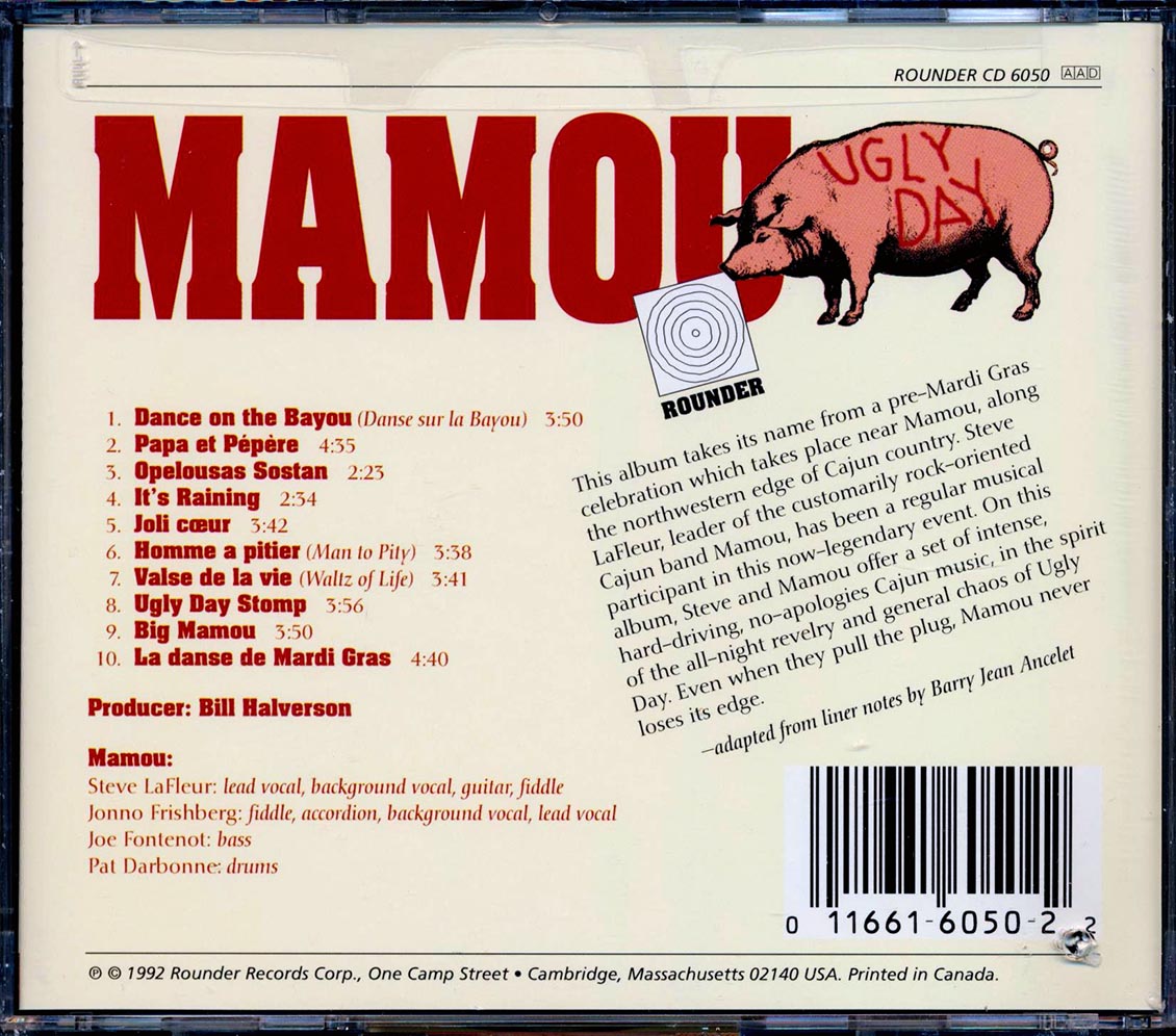 Mamou - Ugly Day (marked/ltd stock) Music CD