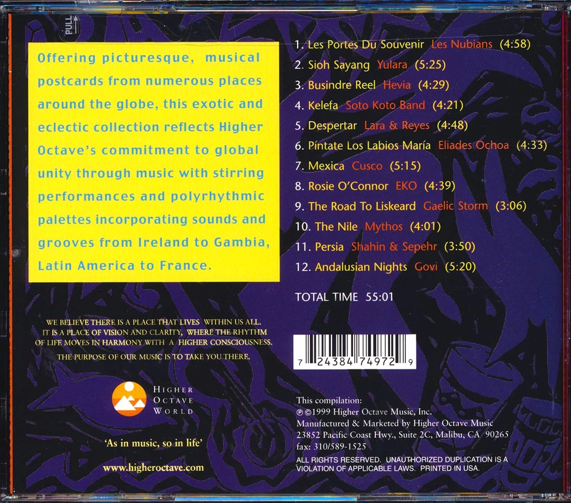 Les Nubians, Eliades Ochoa, Hevia, Cusco, EKO, Etc. - World Fusion Music CD
