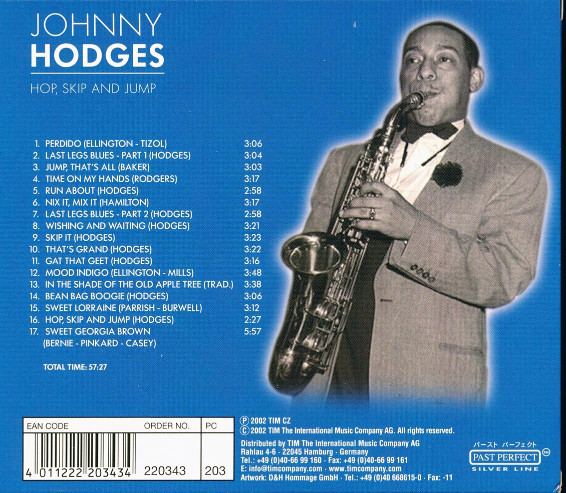 Johnny Hodges - Hop, Skip And Jump Music CD