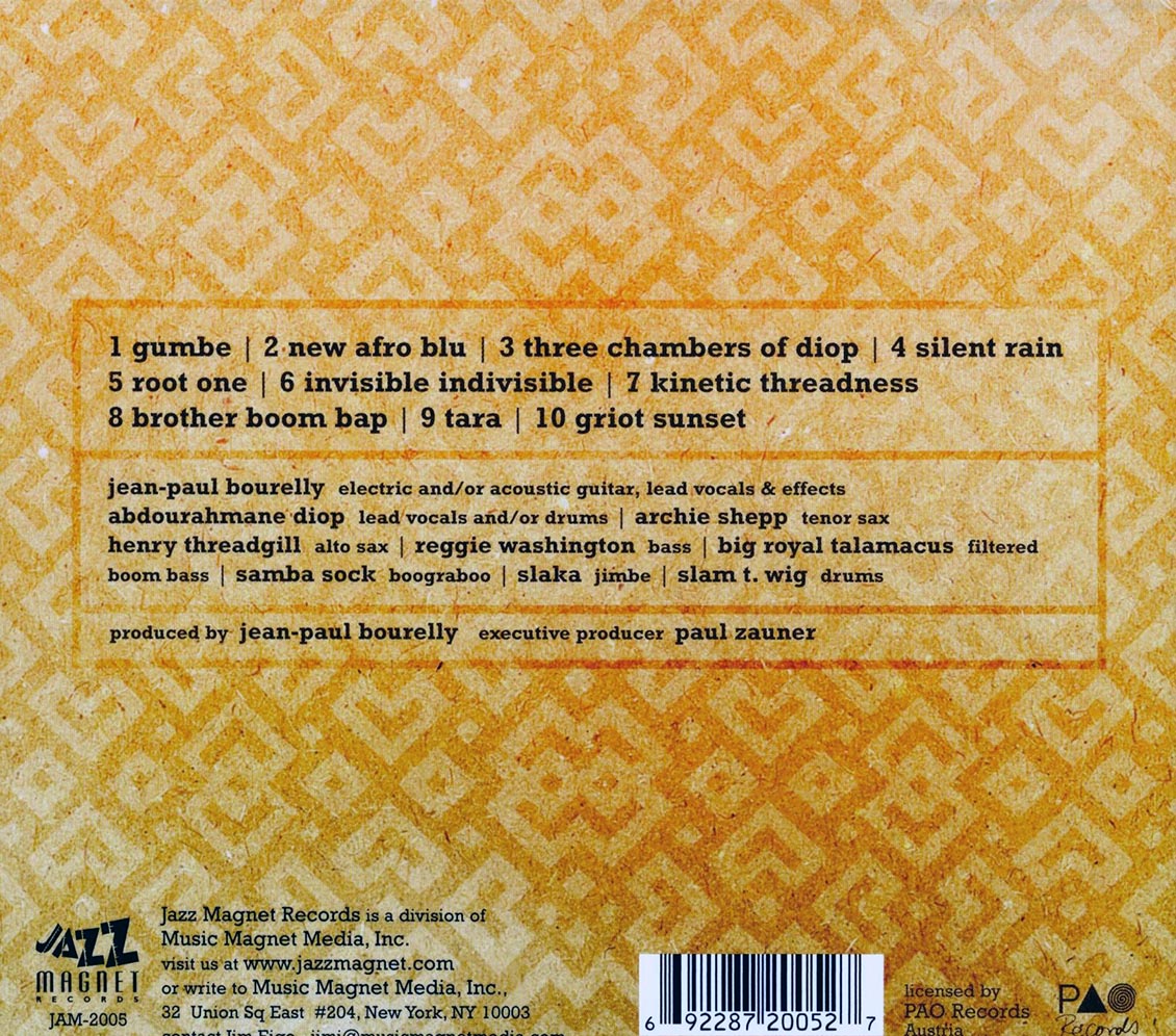 Jean-Paul Bourelly, Archie Shepp, Henry Threadbill - Boom Bop Music CD