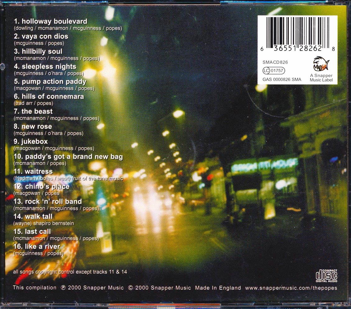 The Popes - Holloway Boulevard Music CD