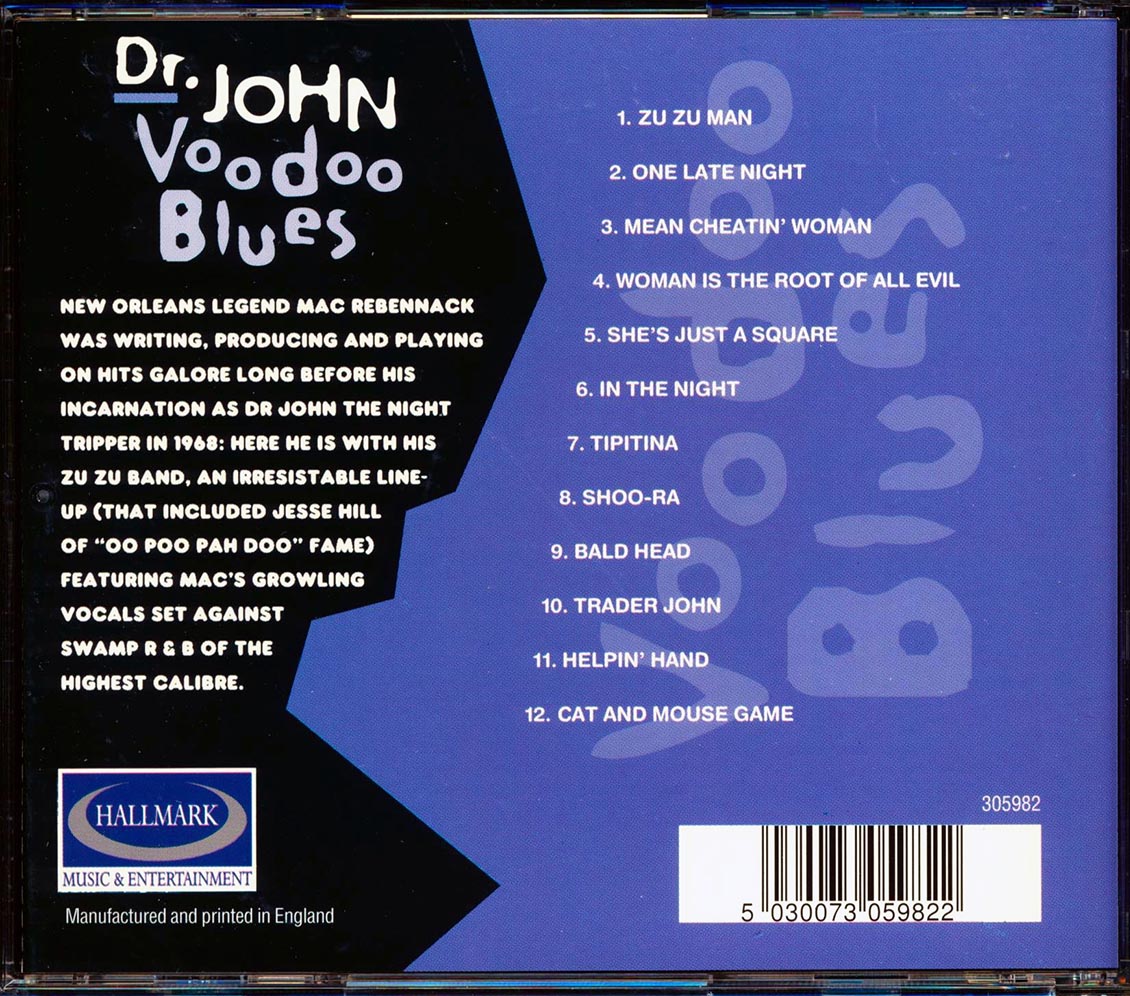 Dr. John - Voodoo Blues Music CD
