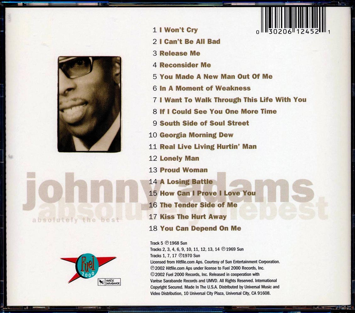 Johnny Adams - Absolutely The Best Music CD