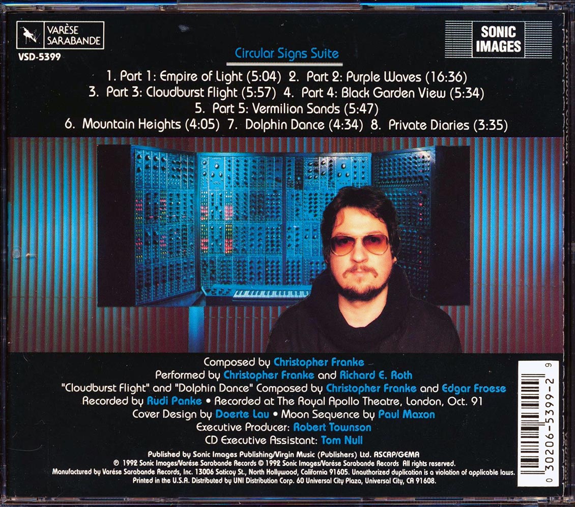 Christopher Franke - The London Concert (marked/ltd stock) Music CD