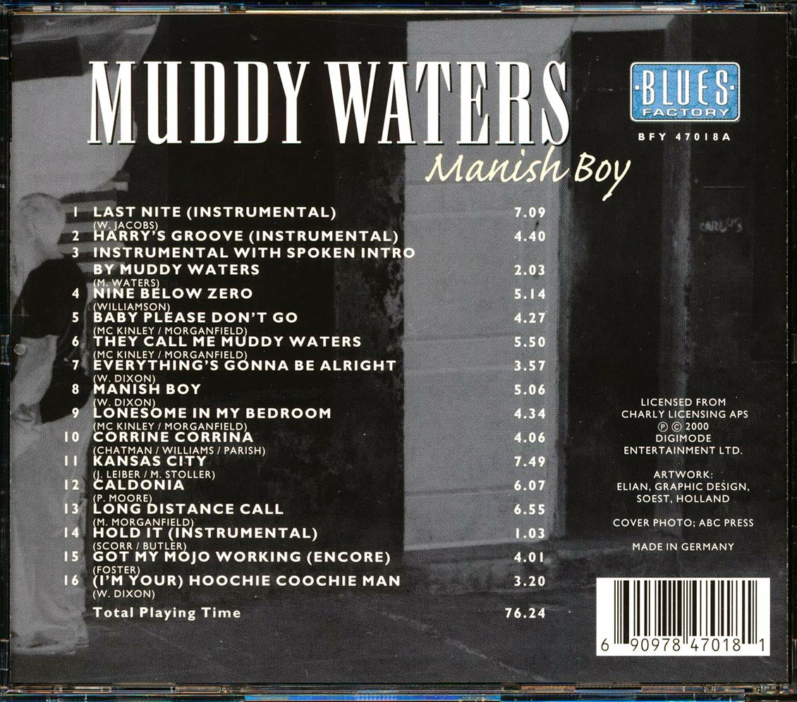 Muddy Waters - Manish Boy Music CD