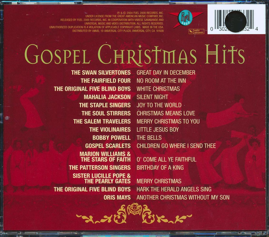 Mahalia Jackson, Soul Stirrers, The Original Five Blind Boys, The Staple Singers, Etc. - Gospel Christmas Hits (marked/ltd stock) Music CD