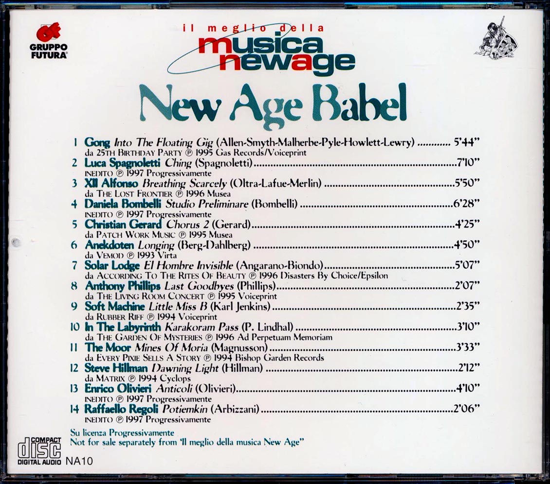 Soft Machine, Gong, Luca Spagnoletti, Etc. - New Age Babel Music CD