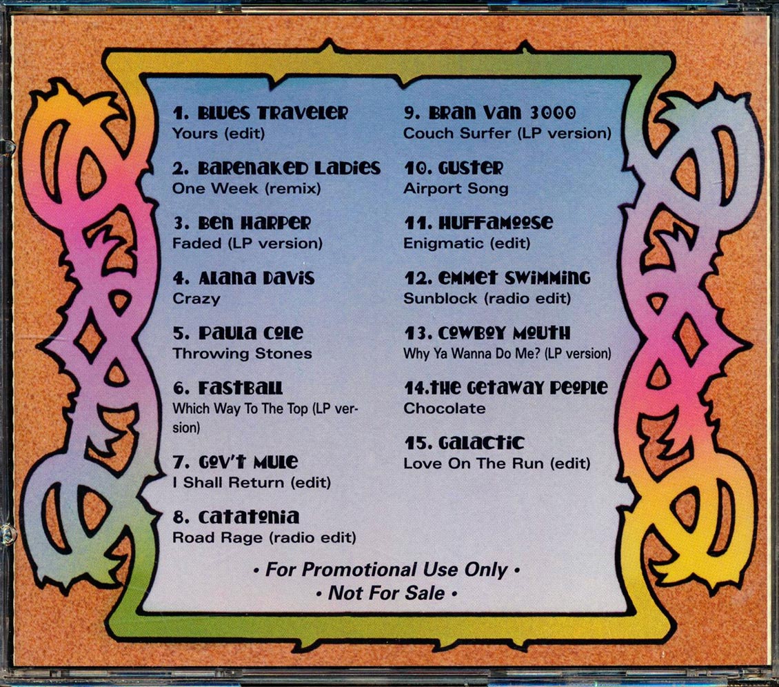 Ben Harper, Blues Traveler, Barenaked Ladies, Etc. - HORDE Festival 1998 Music CD