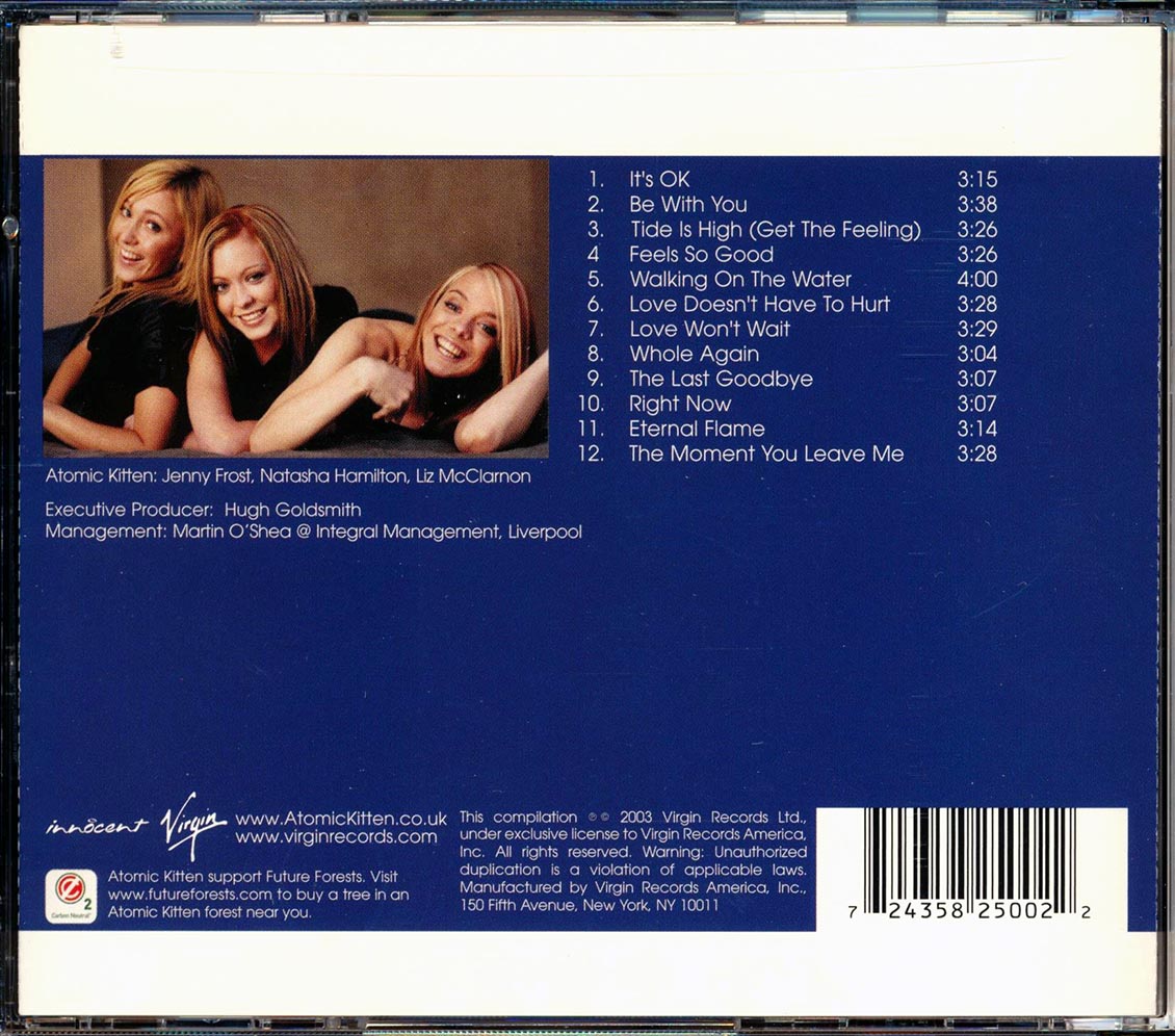 Atomic Kitten - Atomic Kitten Music CD