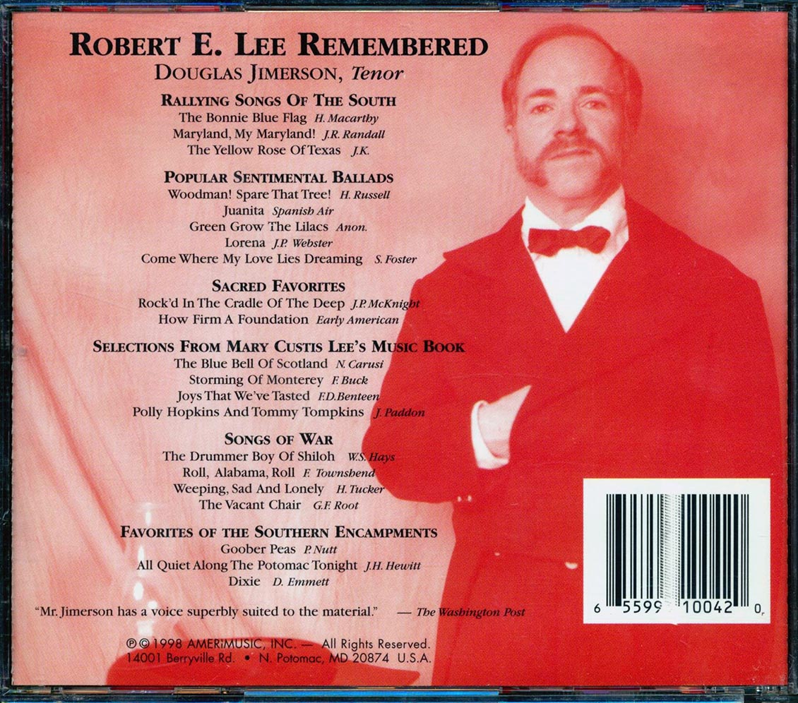 Douglas Jimerson - Robert E. Lee Remembered Music CD