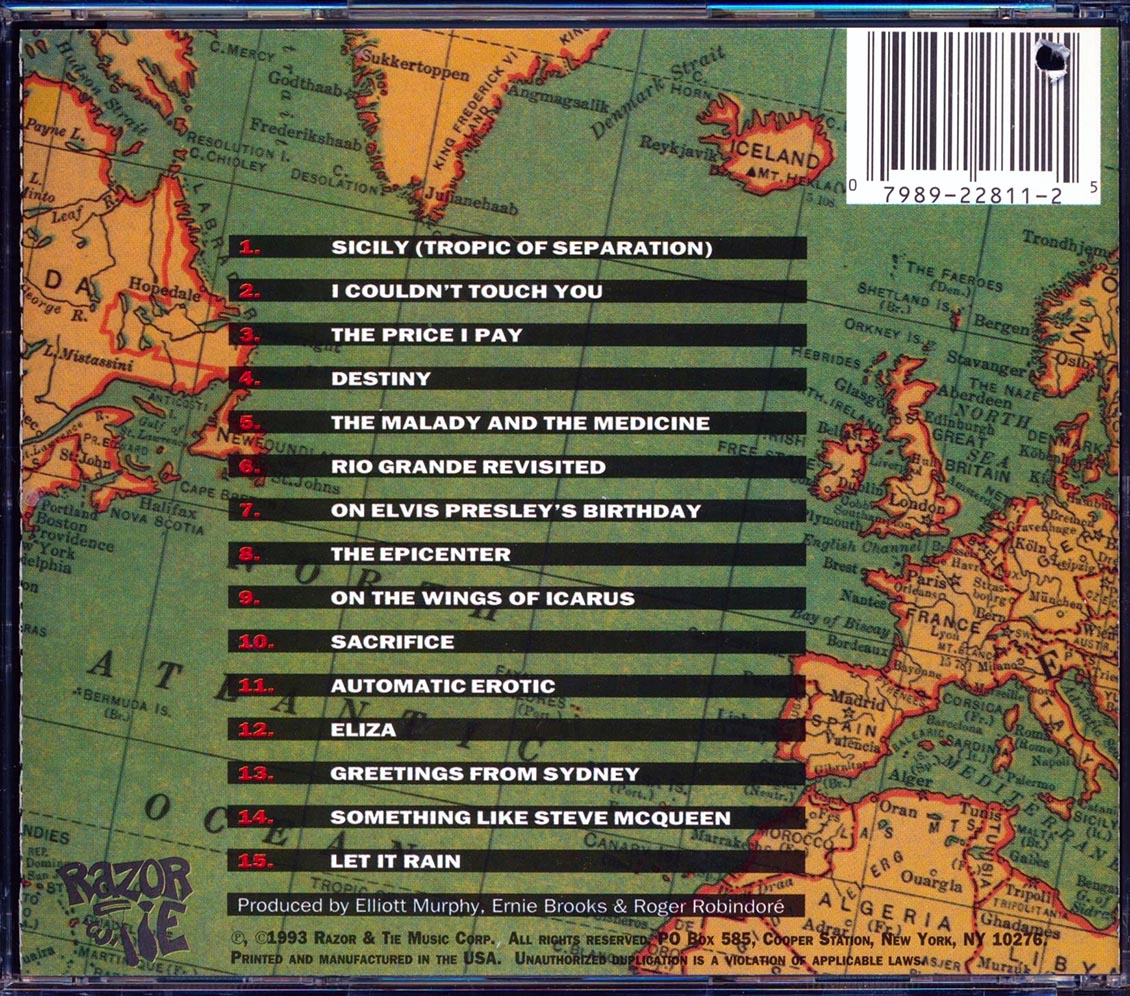 Elliot Murphy - Unreal City Music CD