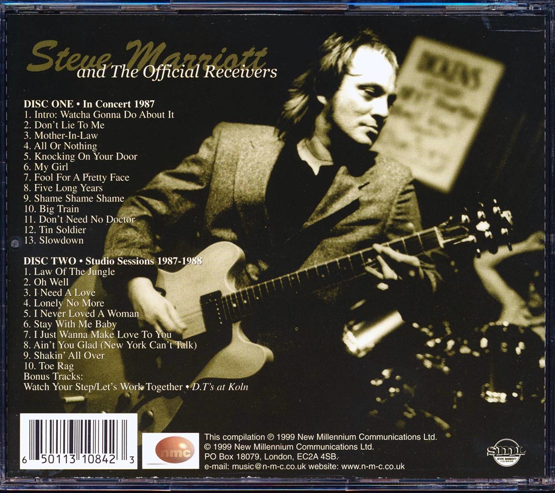 Steve Marriott - Steve Marriott & The Official Receivers (23 tracks) (2xCD) Music CD