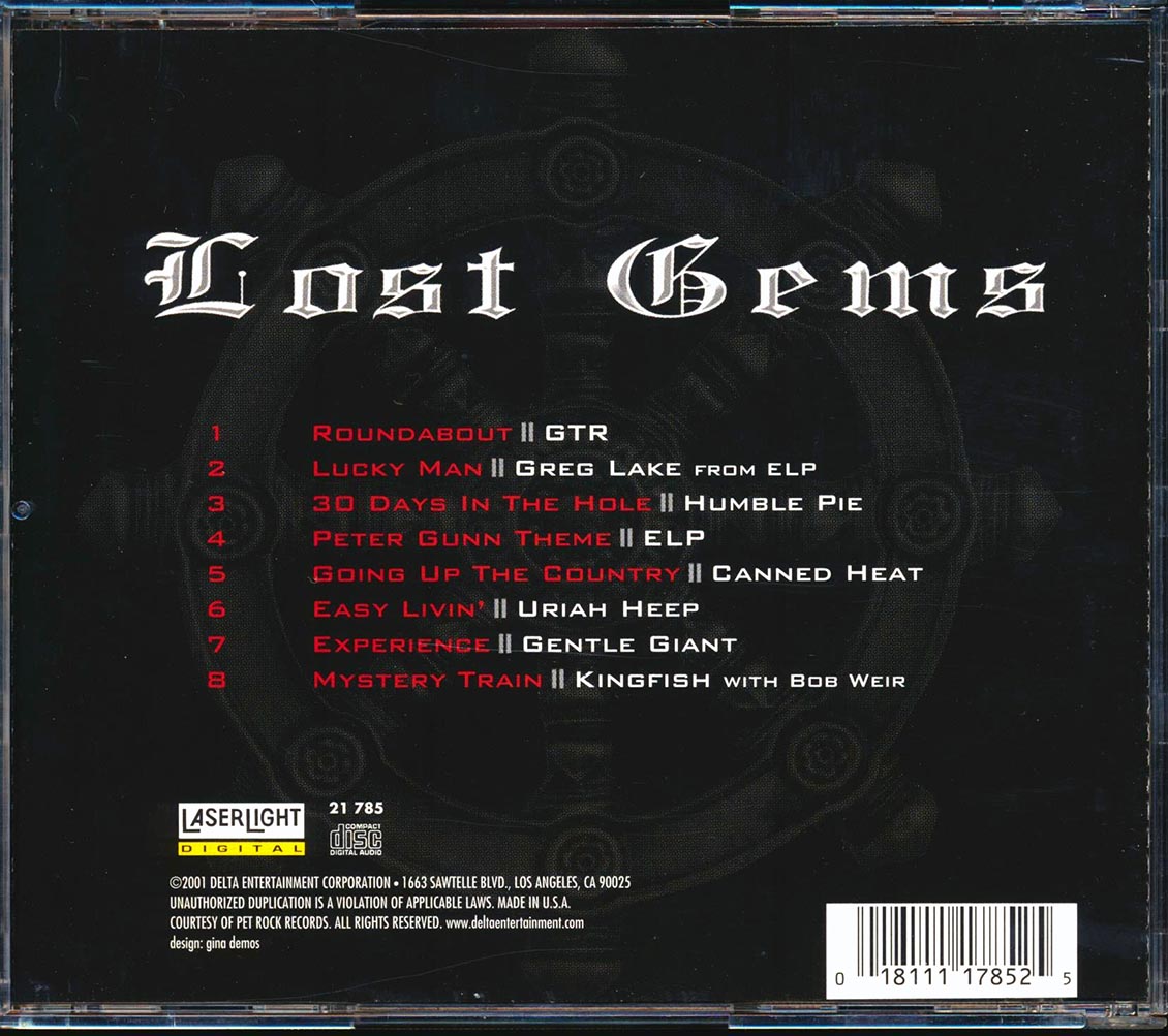 Canned Heat, GTR, Uriah Heep, Gentle Giant, Etc. - Lost Gems Music CD