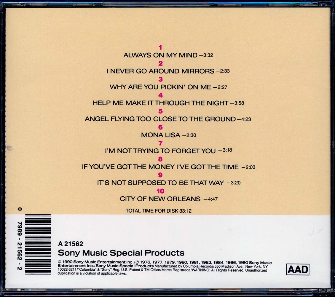 Willie Nelson Yours Always Music CD