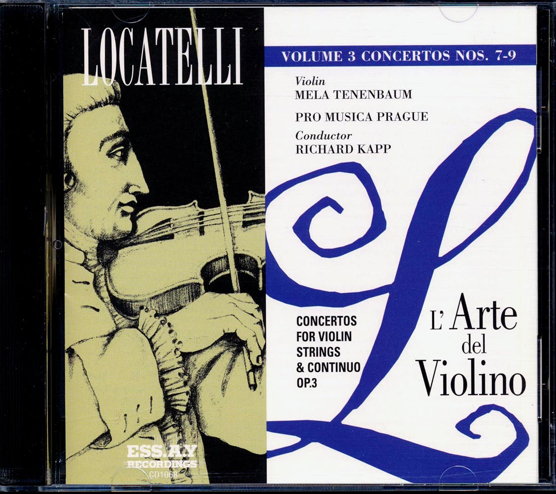 Locatelli - L'arte Del Violino Volume 3 Concertos Nos. 7-9, Mela Tenenbaum, Richard Kapp Music CD