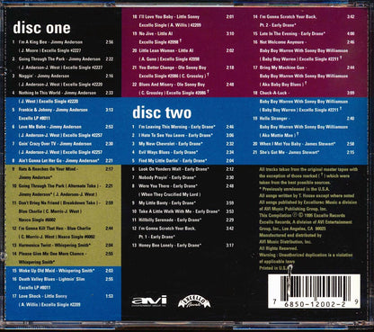 Jimmy Anderson, Lightnin' Slim, Early Drane, Sonny Boy Williamson, Etc. - Blues Hangover: Excello Blues Rarities (43 tracks) (2xCD) (marked/ltd stock) Music CD