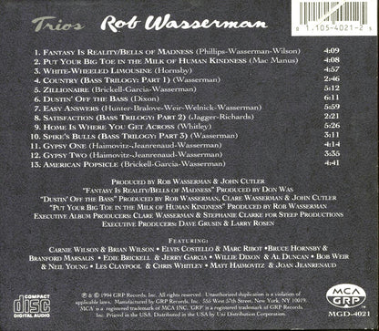 Rob Wasserman - Trios (marked/ltd stock) Music CD
