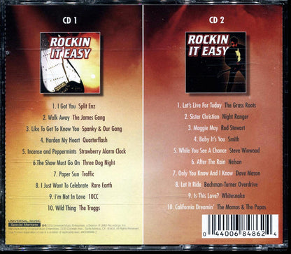 Rod Stewart, Steve Sinwood, Whitesnake, Night Ranger, 10CC, Split Enz, Etc. - Rockin It Easy (20 tracks) (2xCD) Music CD